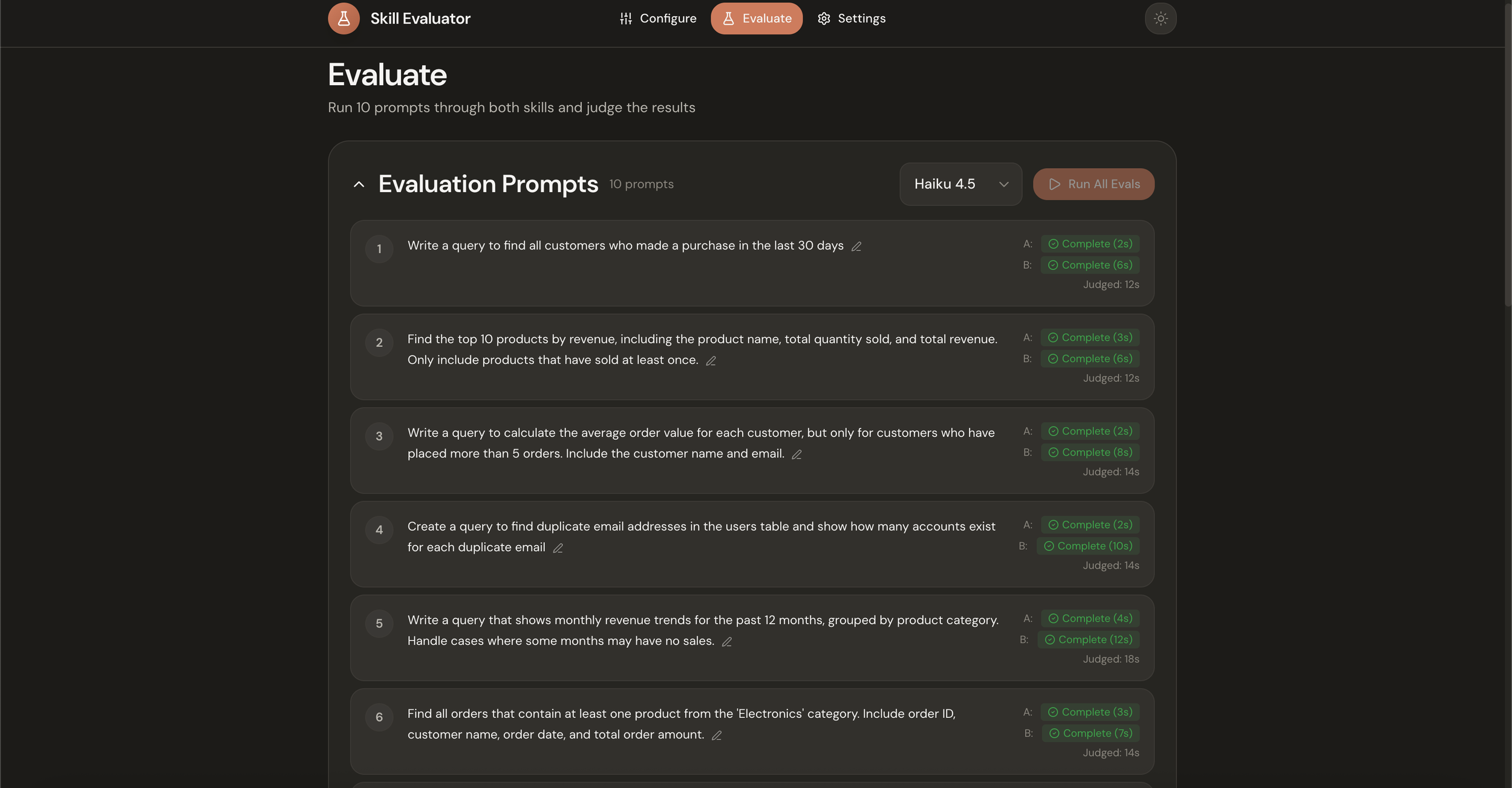 Open Sourcing SkillEval: A Visual Workbench for AB Testing AI Skills image 3
